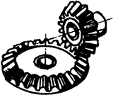 齒輪基本術語錐齒輪、準雙曲面齒輪及其齒輪副