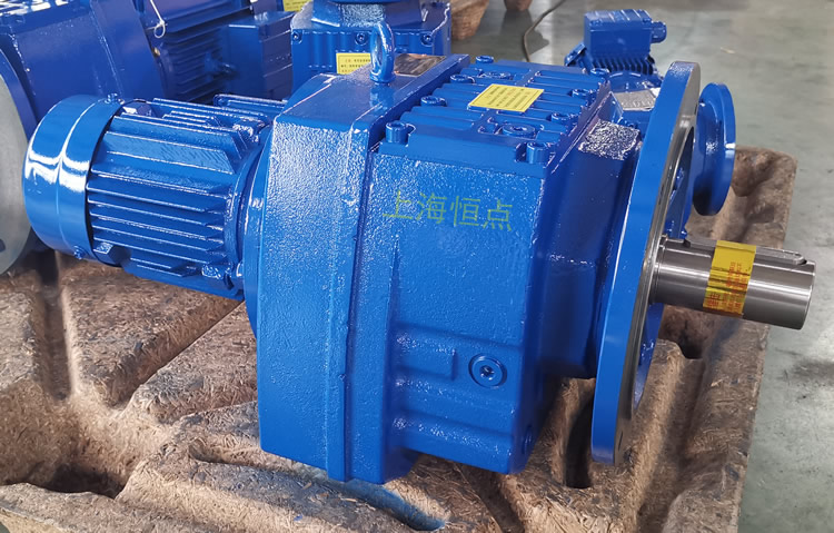 RF87減速機，立式安裝，輸入配電機，實物照片如下