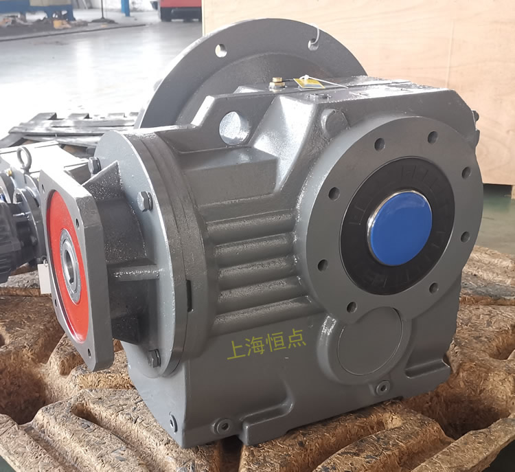 KAF97減速機 輸入配伺服方法蘭端蓋 輸出通孔+B5大法蘭-恒點原創